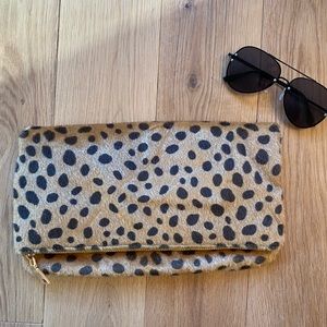 Spotted fold over clutch